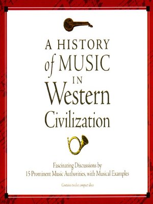 cover image of A History of Music in Western Civilization